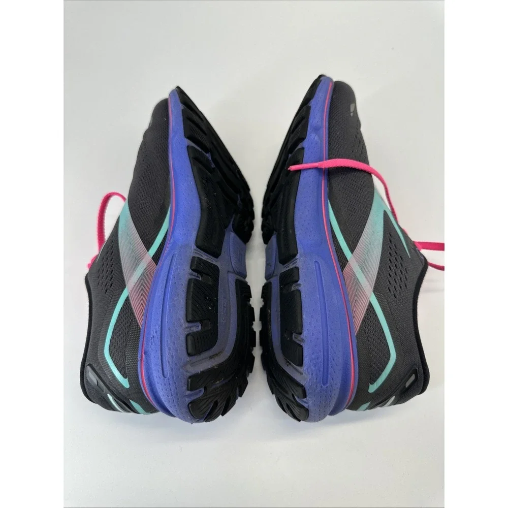 Brooks Ghost 15 Womens Running Shoes Size 8.5 Gary Pink Blue Sneakers 1203801B07 - Picture 8 of 16